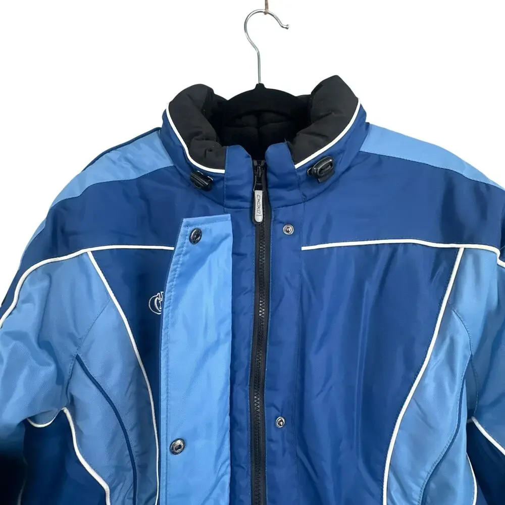VTG Y2K Choko Trail Star Ski Jacket Womens L Blue Snowmobile Gorpcore Snowboard